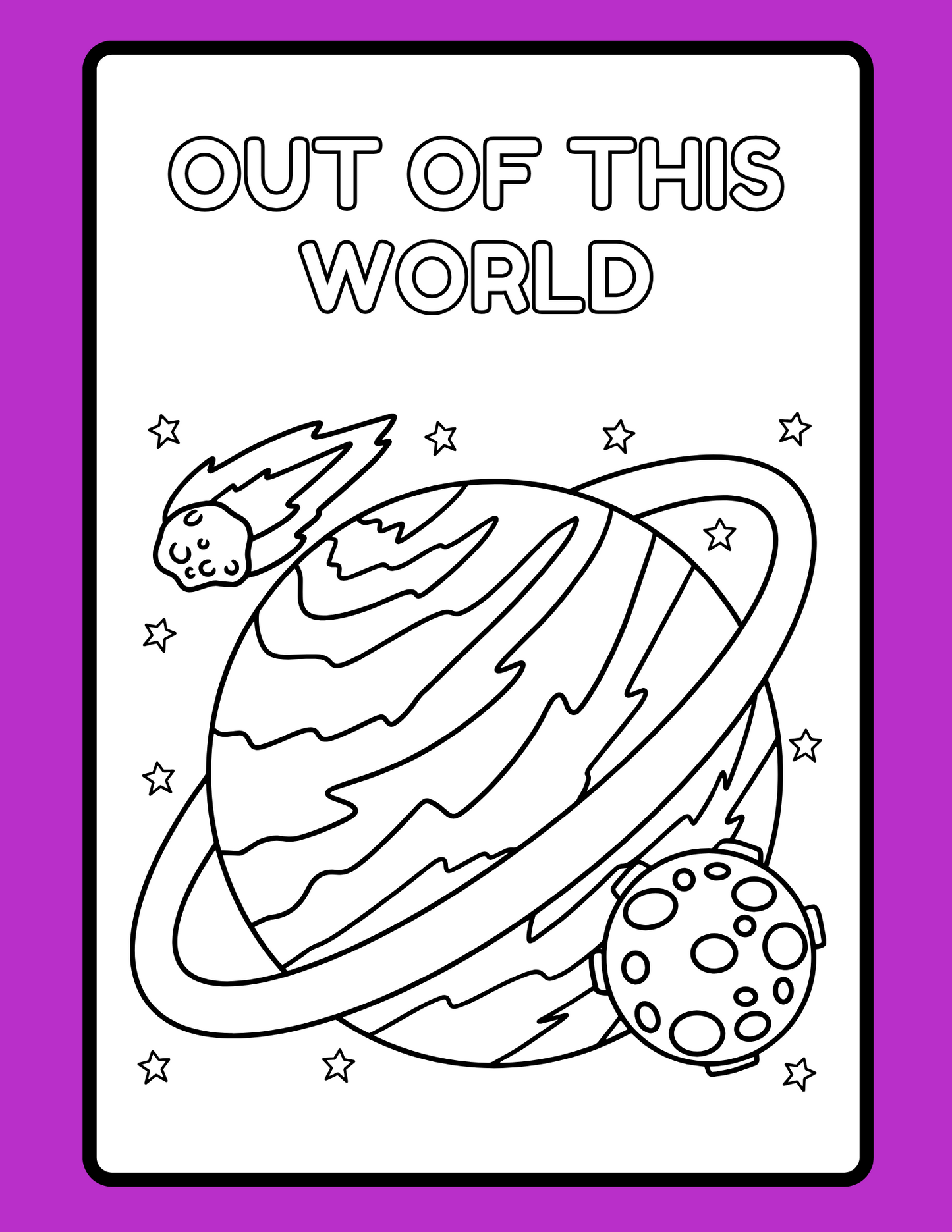 Outer Space Coloring Pages