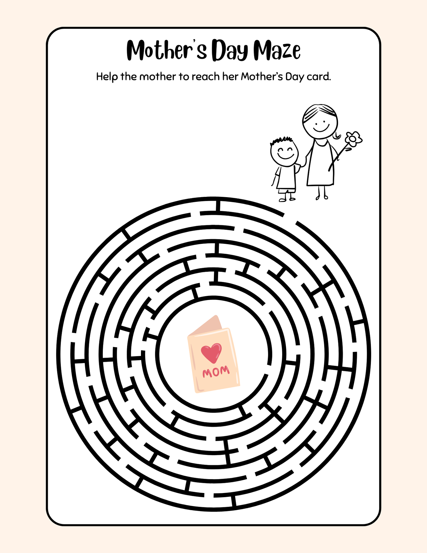 Mother's Day Activity Pages- Free Download
