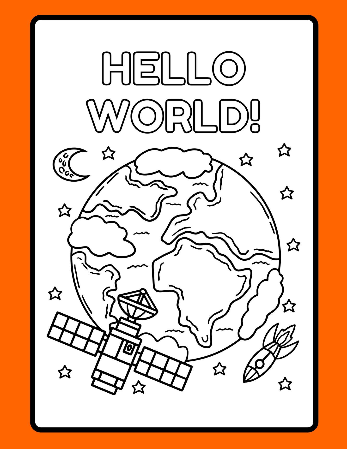 Outer Space Coloring Pages