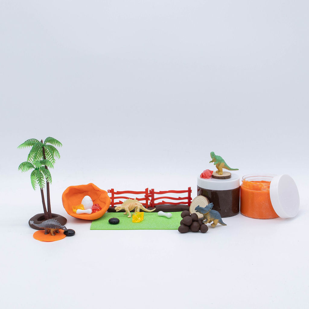 Dino Dig Sensory Kit Dinosaur Sensory Play, Cognitive Development and Fine Motor Skills, Tactile Activities for On The Go, Sensory Toys for Preschoolers and Kids Ages 4, 5, 6, 7, 8