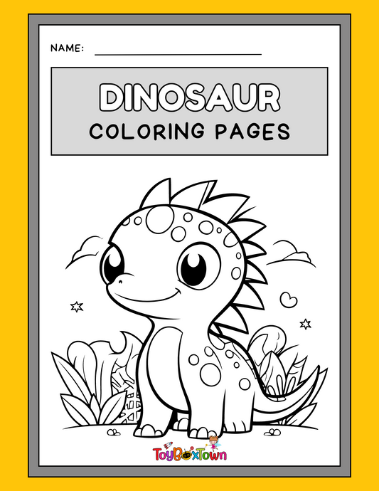 Dinosaur Coloring Pages- 8 pages of Rawr-some fun!