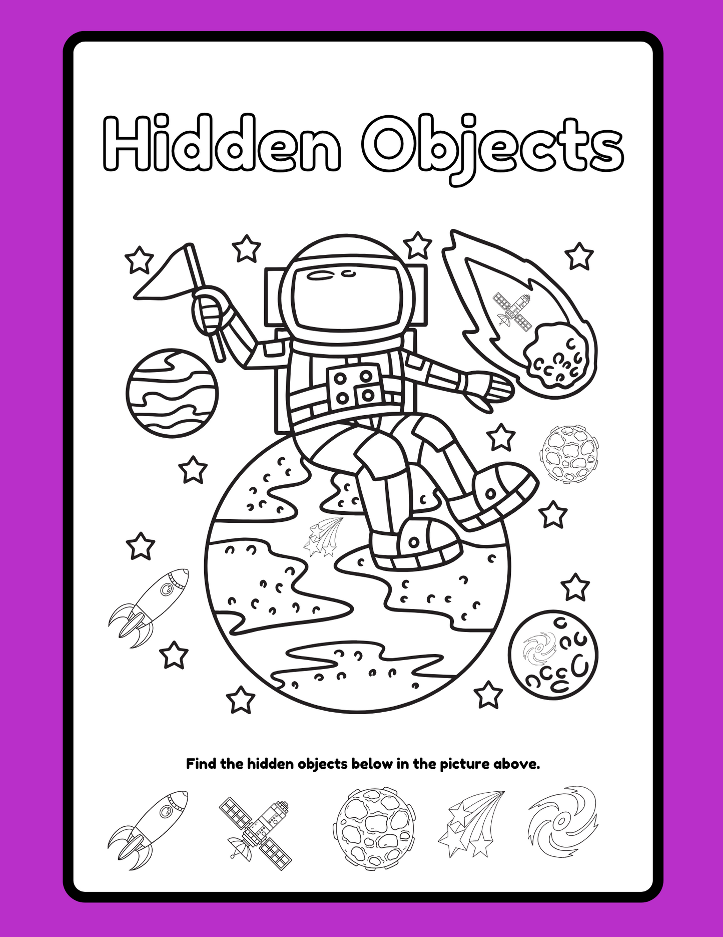 Outer Space Coloring Pages