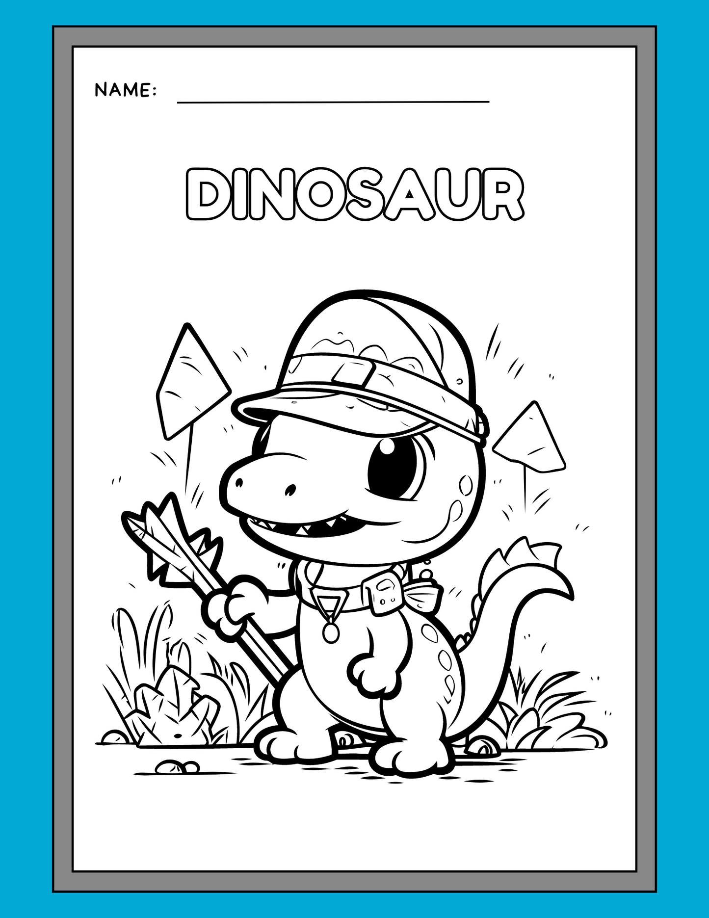 Dinosaur Coloring Pages- 8 pages of Rawr-some fun!