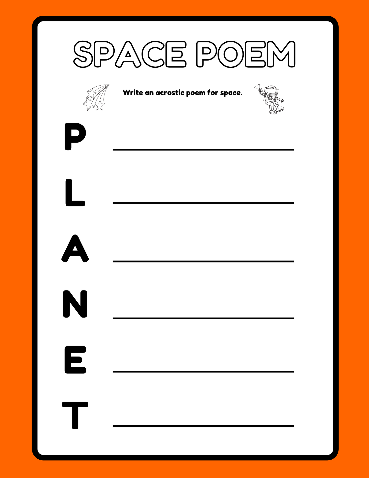 Outer Space Coloring Pages