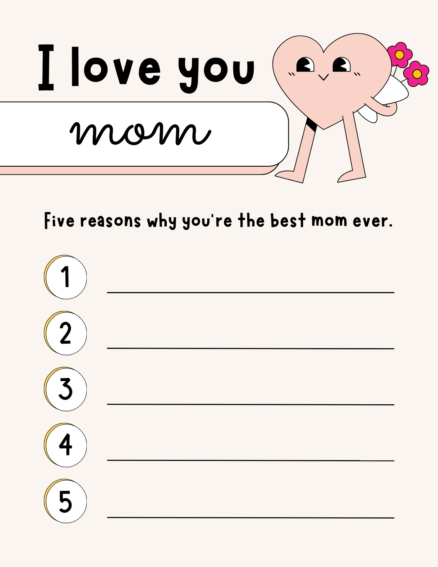 Mother's Day Activity Pages- Free Download