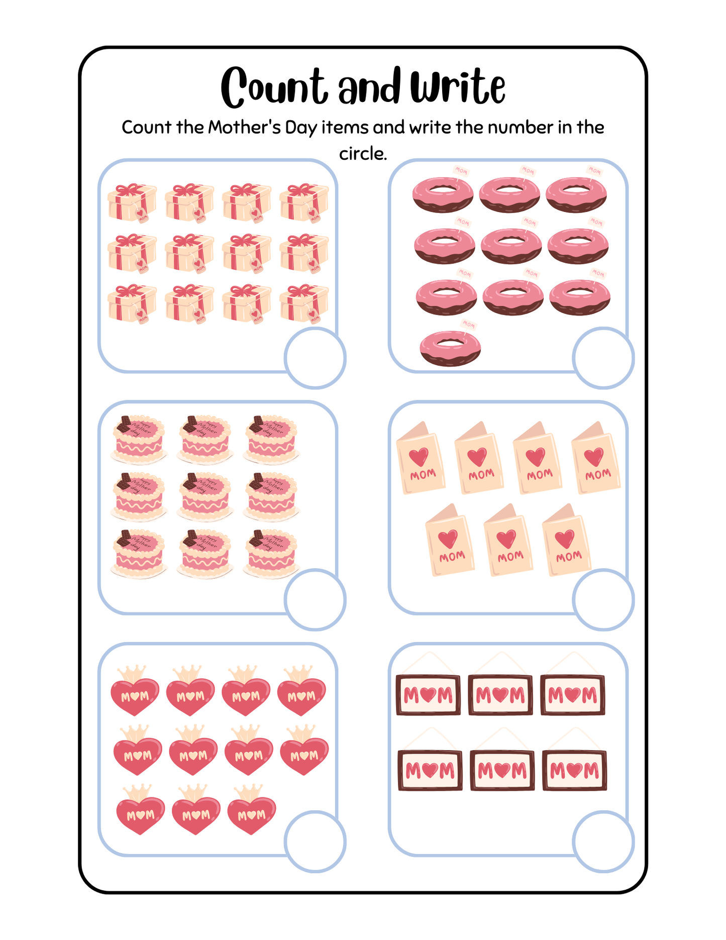Mother's Day Activity Pages- Free Download