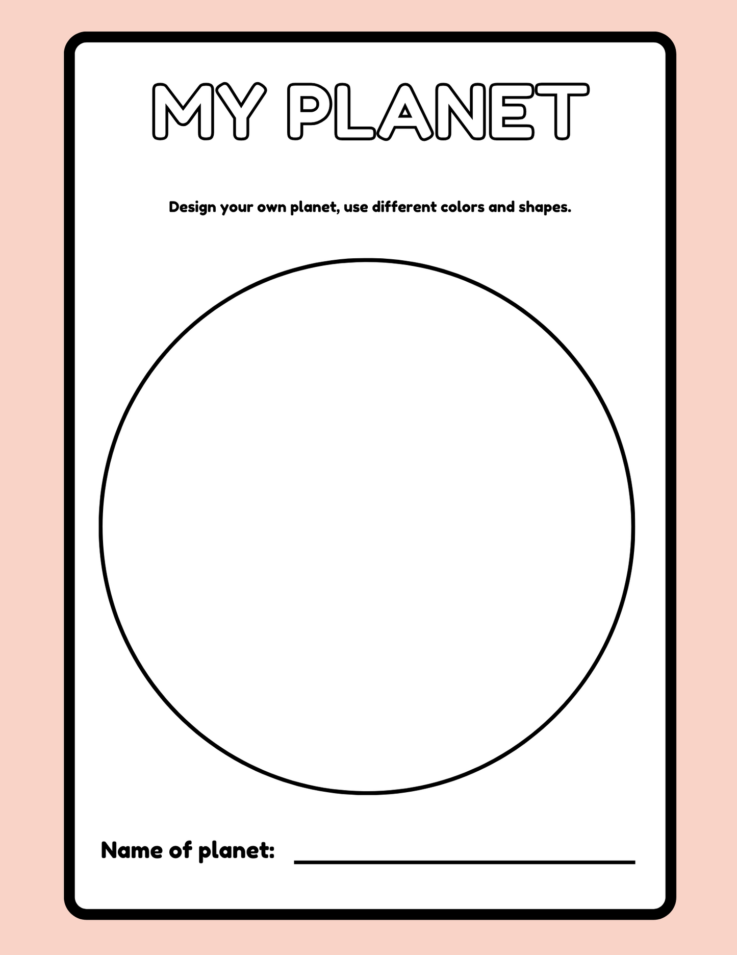 Outer Space Coloring Pages