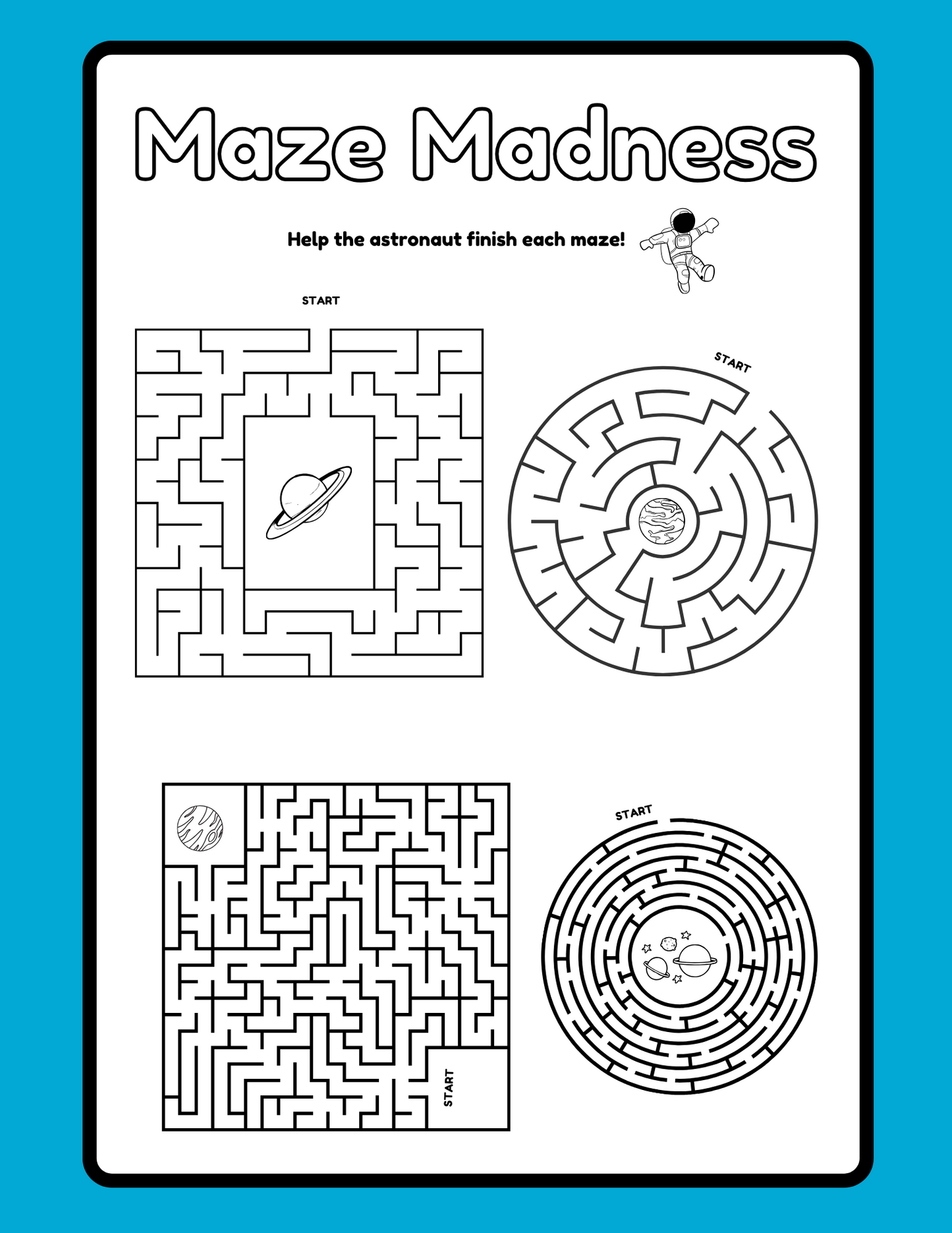 Outer Space Coloring Pages