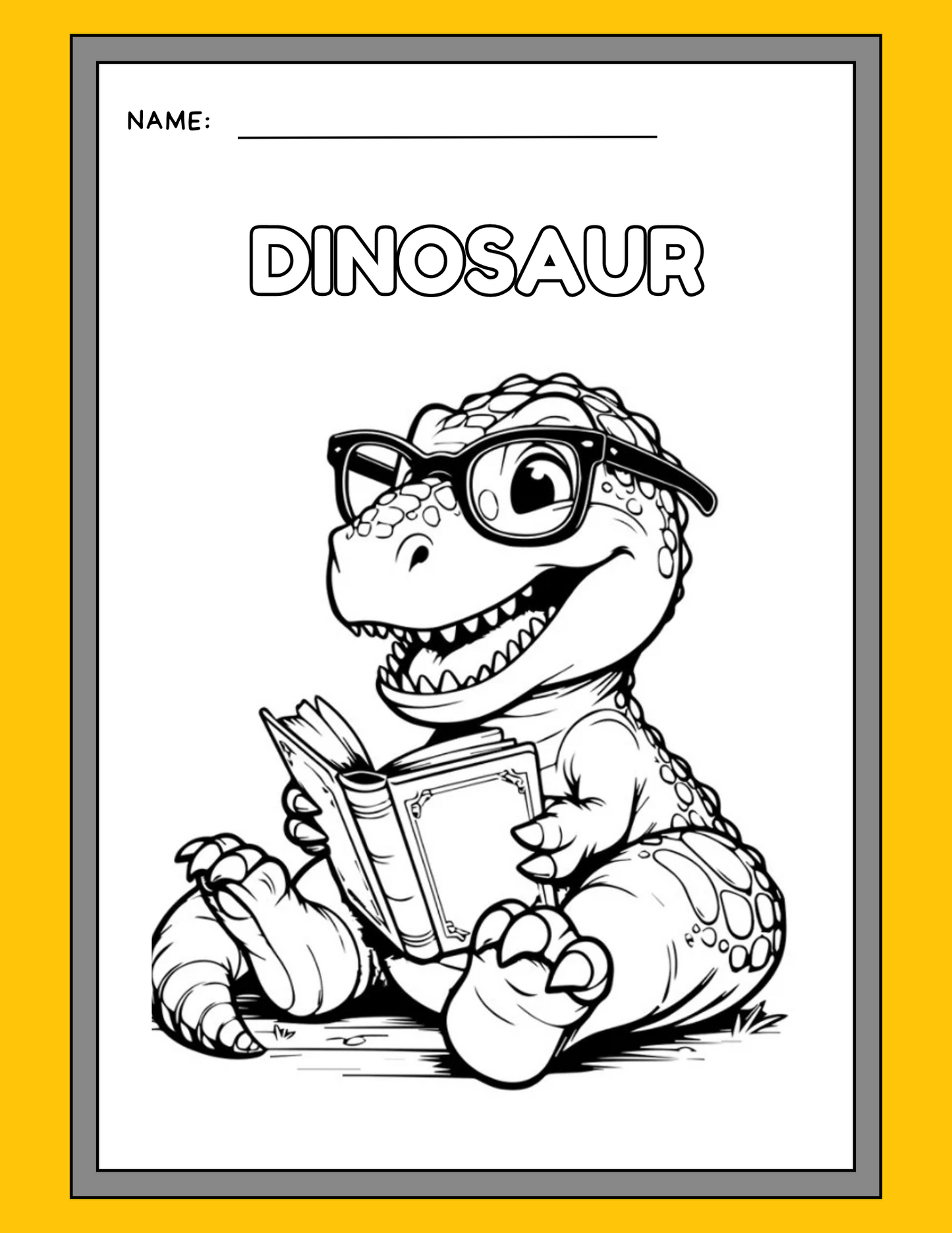 Dinosaur Coloring Pages- 8 pages of Rawr-some fun!