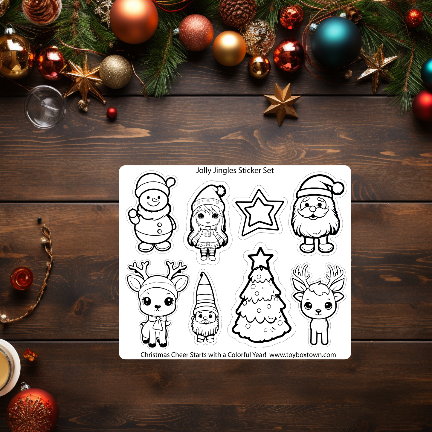 Jolly Jingles - Color Your Own Sticker Pack