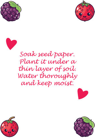 I Love You Berry Much - Downloadable Card