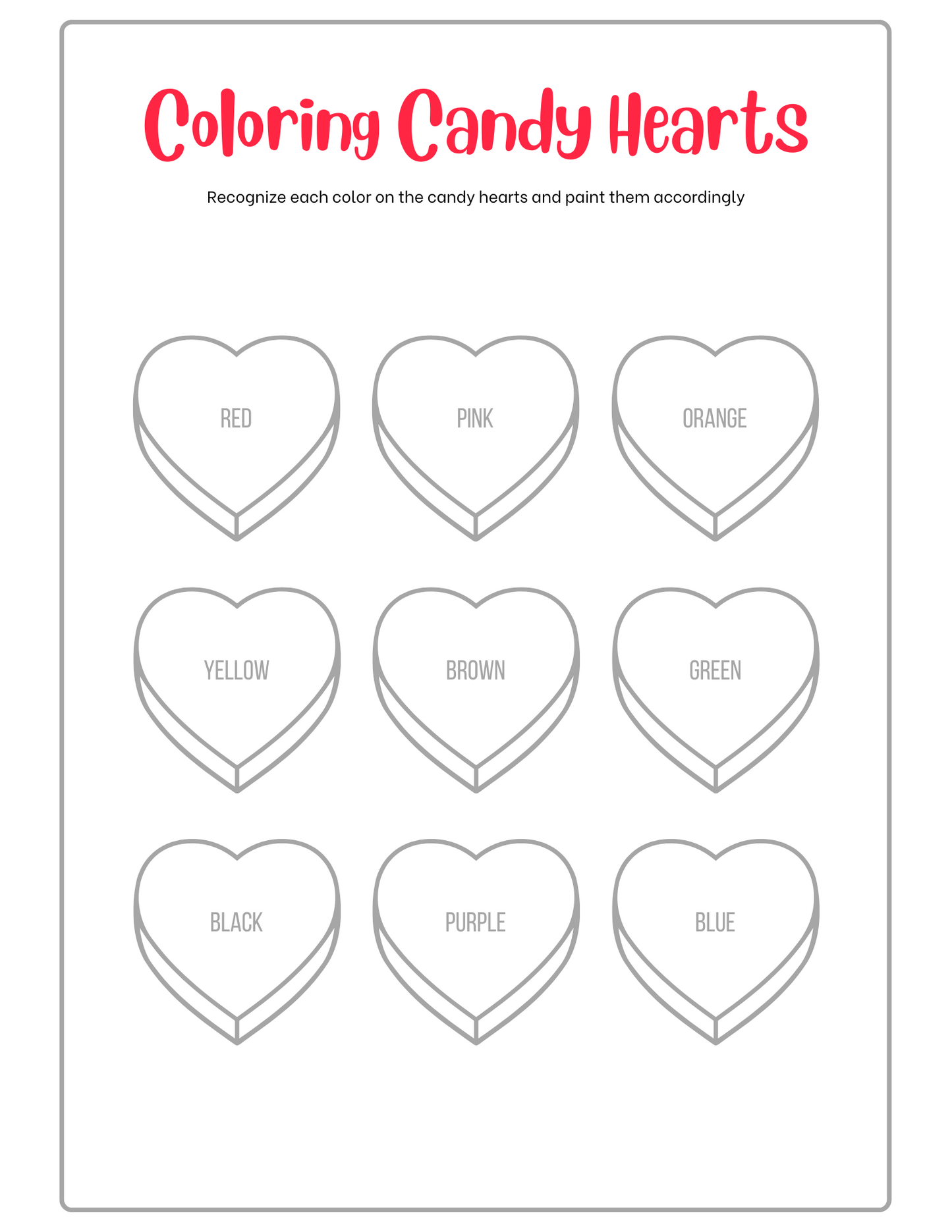 Valentine's Day Coloring & Activity Pages for Kids- Instant Download