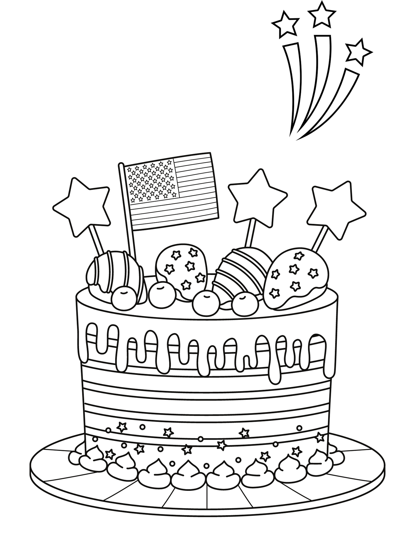 4th of July Coloring Pages to Download and Print, Free Digital Download, Fourth of July Activities, Independence Day Coloring Pages, Patriotic Coloring Pages