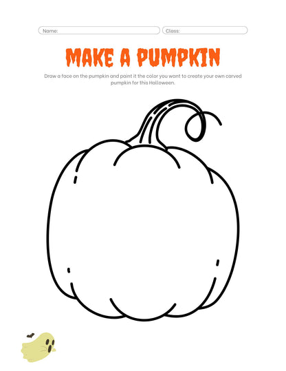 Halloween Printable Activity and Coloring Pages for Kids