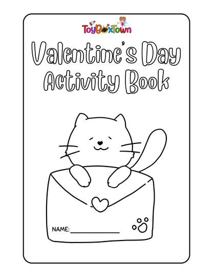 Valentine's Day Coloring & Activity Pages for Kids- Instant Download