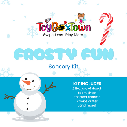 Frosty Fun Sensory Kit Christmas Sensory Play, Cognitive Development and Fine Motor Skills, Tactile Activities for On The Go, Sensory Toys for Preschoolers and Kids Ages 4, 5, 6, 7, 8