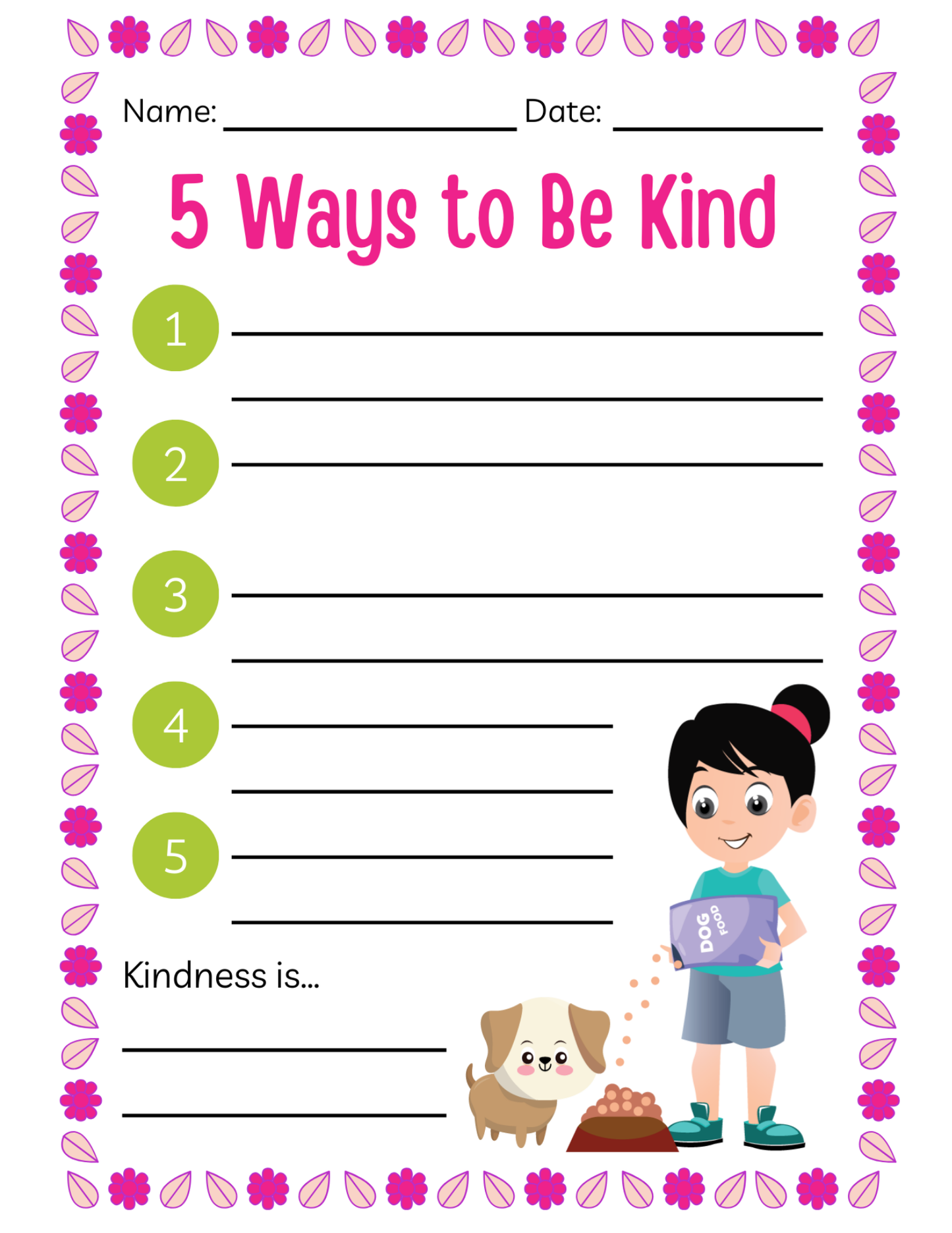 Kindness Activity Pages for Kids 🤗