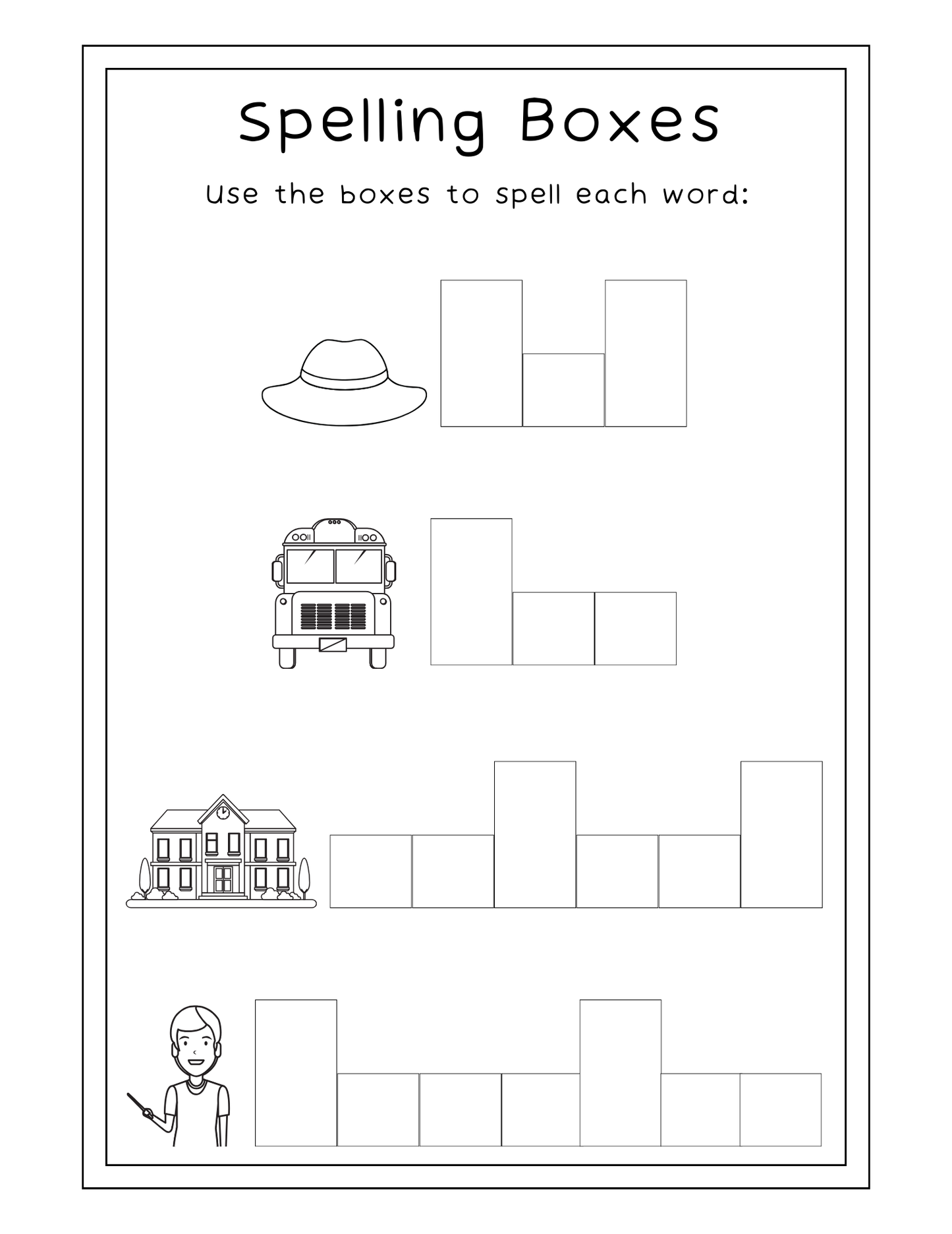 Back to School Activity Pages