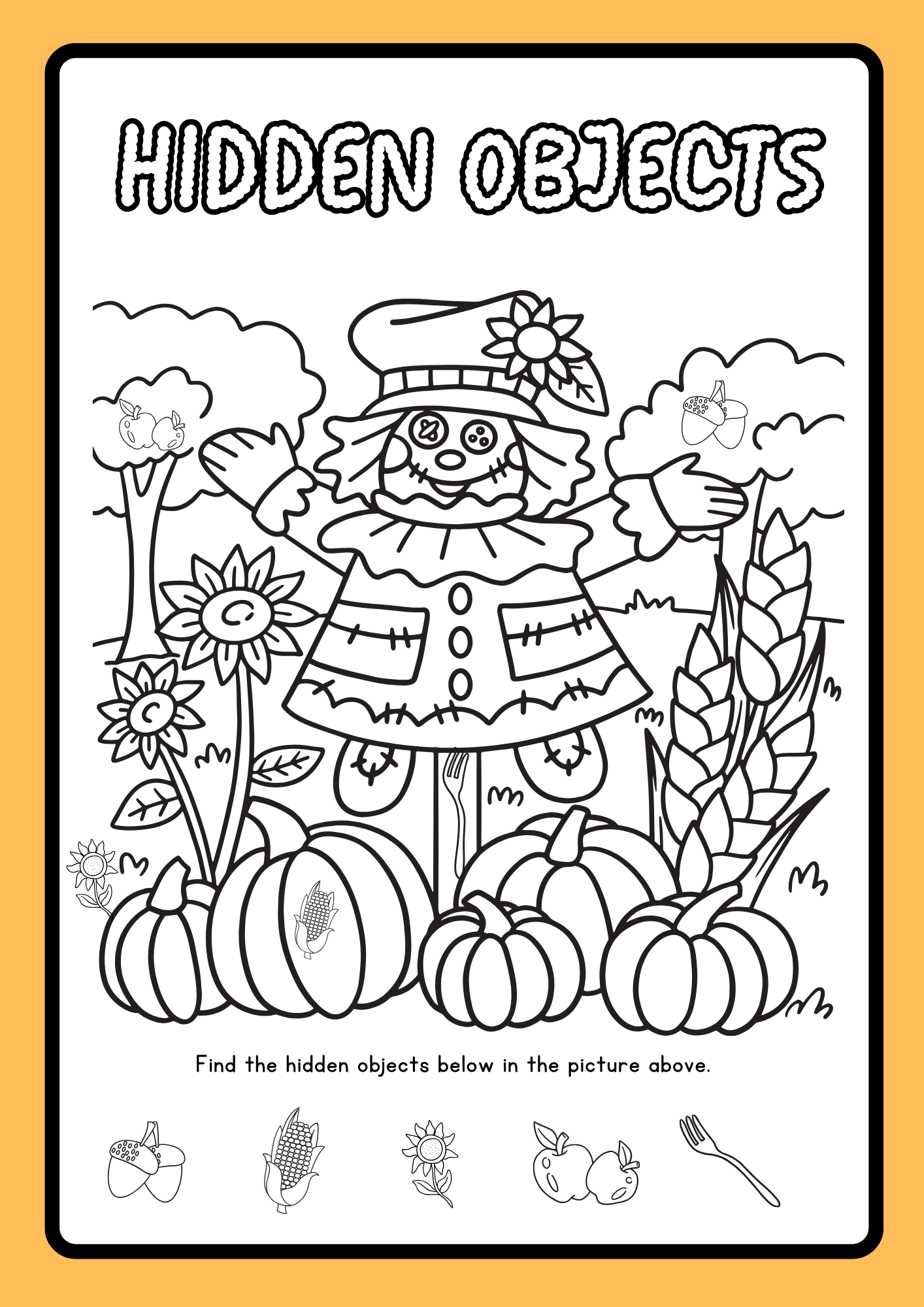 Printable Thanksgiving Bundle for Kids,Fun Activities Sheet and Coloring Pages