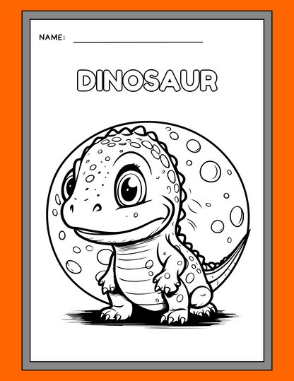 Dinosaur Coloring Pages- 8 pages of Rawr-some fun!