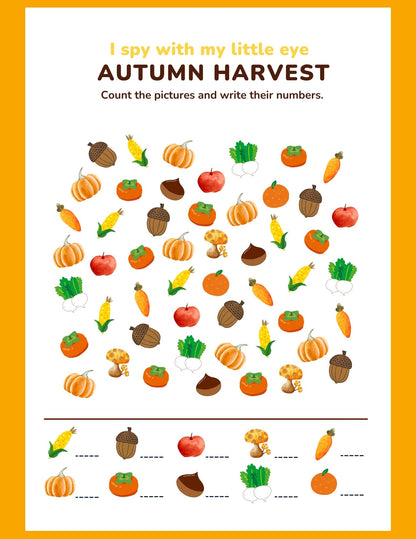 Printable Fall/Autumn Activity Bundle for Kids,Fun Activities Sheet and Coloring Pages Instant PDF Download