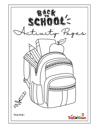 Back to School Activity Pages