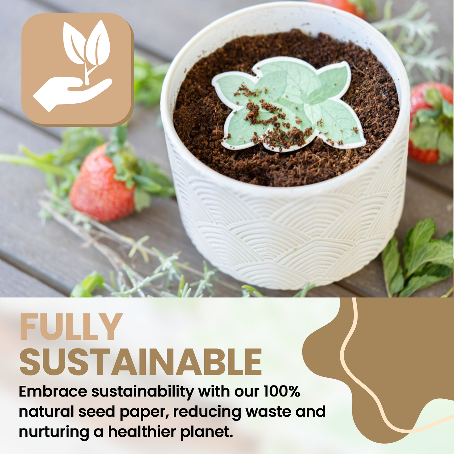 Mint Plantable Seed Paper