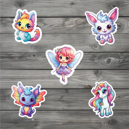 Magical Unicorn Sticker Pack (set of 5)