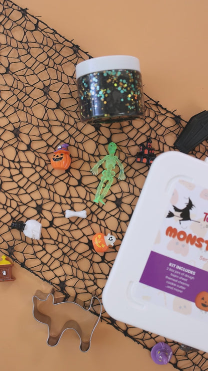 Monster Mash Halloween Sensory Dough Kit for Kids Ages 3 and Up